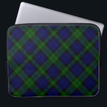 Black Watch Tartan Blue Green Plaid Laptop Sleeve<br><div class="desc">Black Watch Clan Tartan Blue Green Plaid</div>