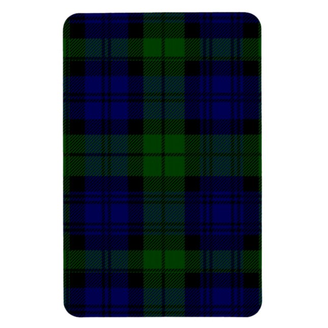 Black Watch Tartan Blue Green Plaid Magnet (Vertical)