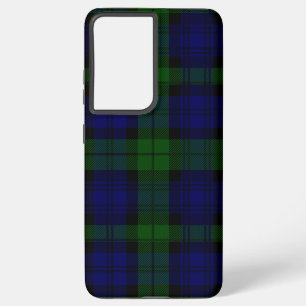 Black Watch Tartan Blue Green Plaid Samsung Galaxy Case