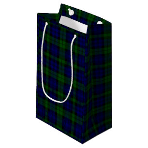 Black Watch Tartan Blue Green Plaid Small Gift Bag
