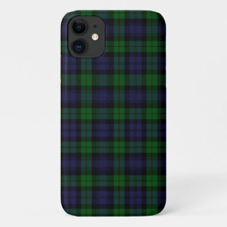 Black Watch Tartan Plaid iPhone 11 Case