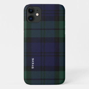 Black Watch Tartan Plaid iPhone 11 Case