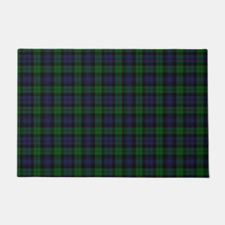 Black Watch Tartan Plaid Doormat