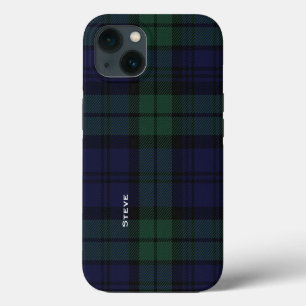 Black Watch Tartan Plaid iPhone 13 Case