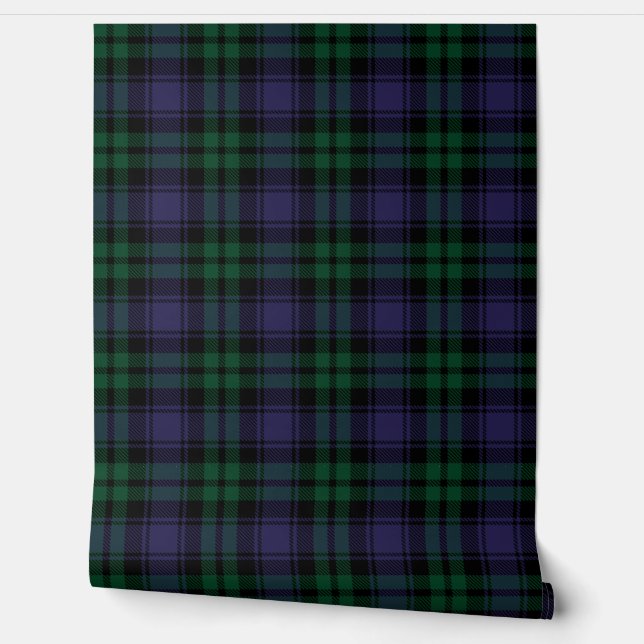 Black Watch Tartan, Plaid Wallpaper (Unrolling)