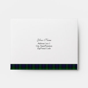 Black Watch Tartan Scottish A-2 Envelope