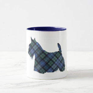 Black Watch Tartan Scottish Terrier Mug