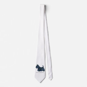 Black Watch Tartan Scottish Terrier Tie