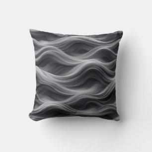 Black Wave Cushion