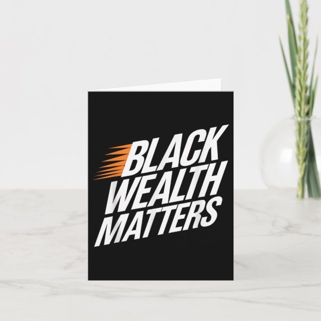 Black Wealth S  Card (Front)