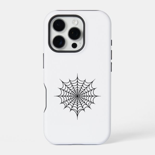 Black Web iPhone Case (Back)