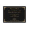 Black Wedding Accommodation Cards