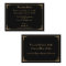 Black Wedding Accommodation Cards