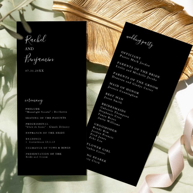 Black Wedding Ceremony Script Program Elegant (Creator Uploaded)