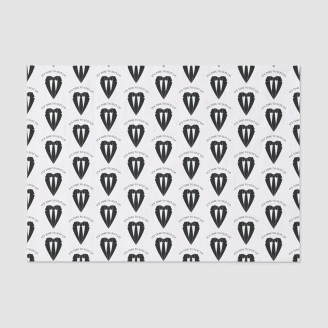 Black Wedding Suit and Tie Groomsman Proposal Tissue Paper (Front)