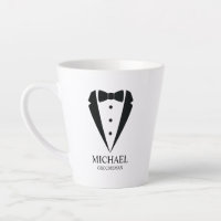 Black Wedding Tuxedo Suit Personalised Groomsmen
