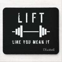 Black Weightlifting Quote Lift Like You Mean It
