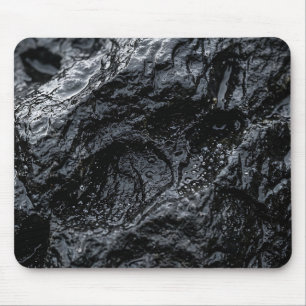 Black Wet Rock Texture Nature Mouse Pad