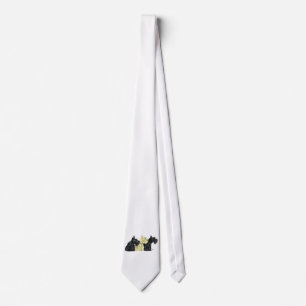Black & Wheaten Scottish Terriers Tie
