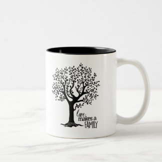 Black/White 11 oz Mug - Family Tree Adoption