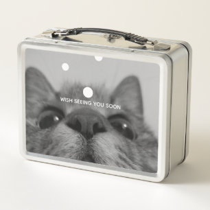 Black&White 17yro kitty  Metal Lunch Box