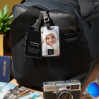 Black & White 1 Photo Collage Custom Monogram