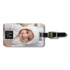 Black & White 1 Photo Collage Custom Monogram