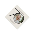 Black White 70th Birthday Minimalist Custom Photo 