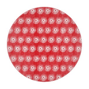Black white, abstract floral texture. cutting board