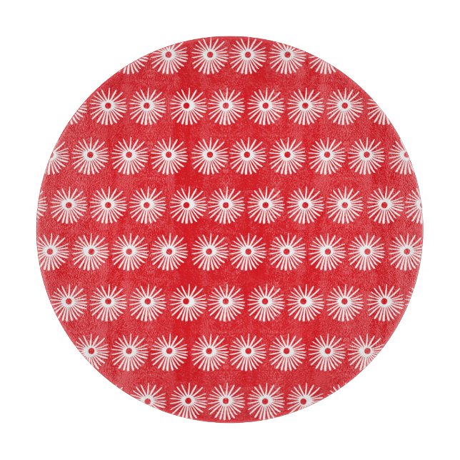 Black white, abstract floral texture. cutting board (Front)