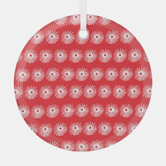 Black white, abstract floral texture. glass tree decoration