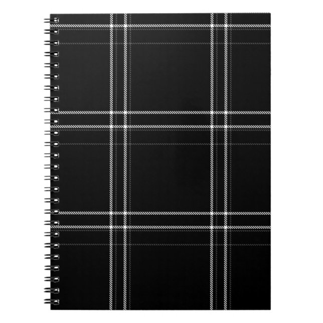 Black & White Abstract Notebook (Front)