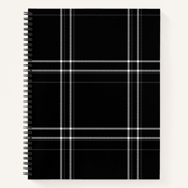Black & White Abstract Notebook (Front)