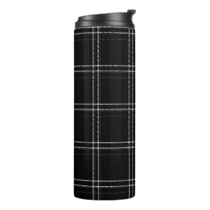 Black & White Abstract Thermal Tumbler
