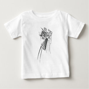Black & White Abstract Tribal Tattoo Art Baby T-Shirt