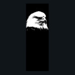 Black White American Bald Eagle Pop Art Poster<br><div class="desc">Freedom & Courage Motivational  Eagles Images - Black & White Face of Bald Egle. Fearless Bald Eagle Eye: Bald American Eagle Pictures - Black & White Fearsome Patriotic Eagle Head</div>