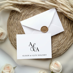 Black & White Ampersand Modern Thank You