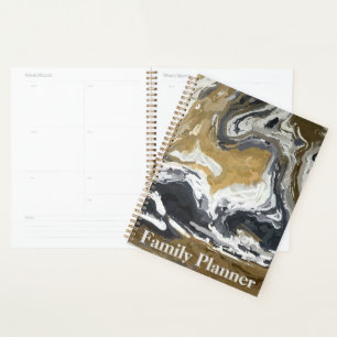 Black, White and Gold Planner