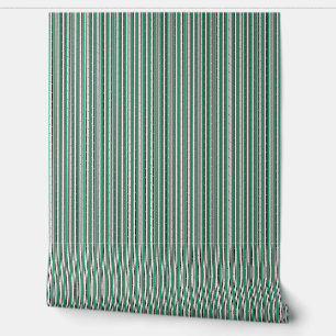 Black White and Green Stripes Wallpaper