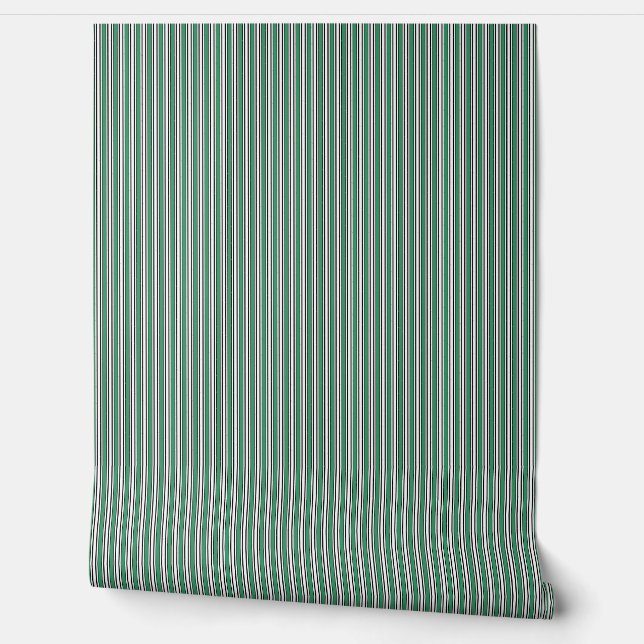 Black White and Green Stripes Wallpaper (Unrolling)