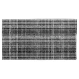 Black, White, and Grey Check 2 Pattern Pillowcase