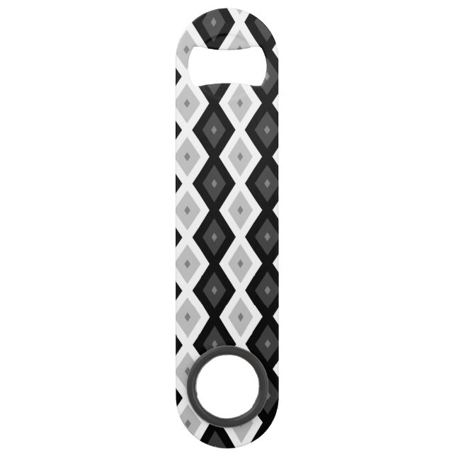 Black, white and grey diamond pattern (Front)