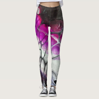 Black, white, and pink scale leggings