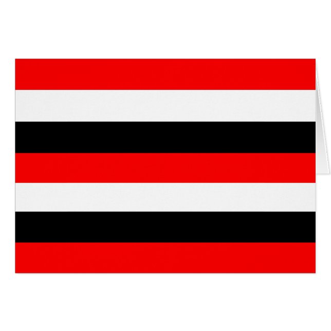 Black, White and Red Stripes (Front Horizontal)