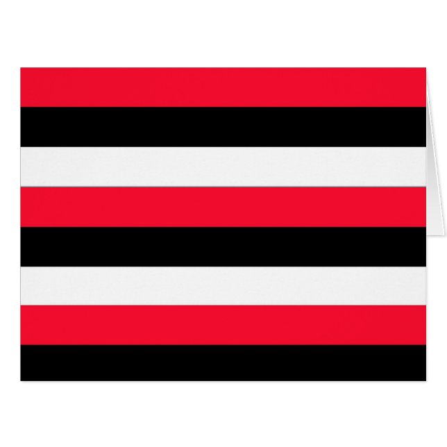 Black, white and red stripes (Front Horizontal)