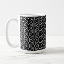 Black White and Silver Geometric pattern