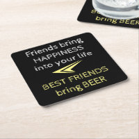 Black white and yellow with beer quote