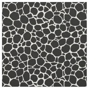 Black White Animal Skin Fabric