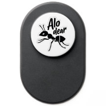 Black White Ant Print Design PopSocket