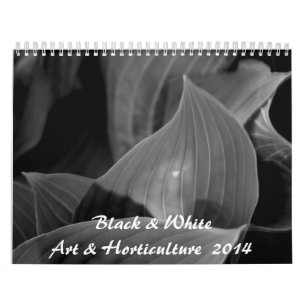 Black & White Art & Horticulture 2014 Calendar